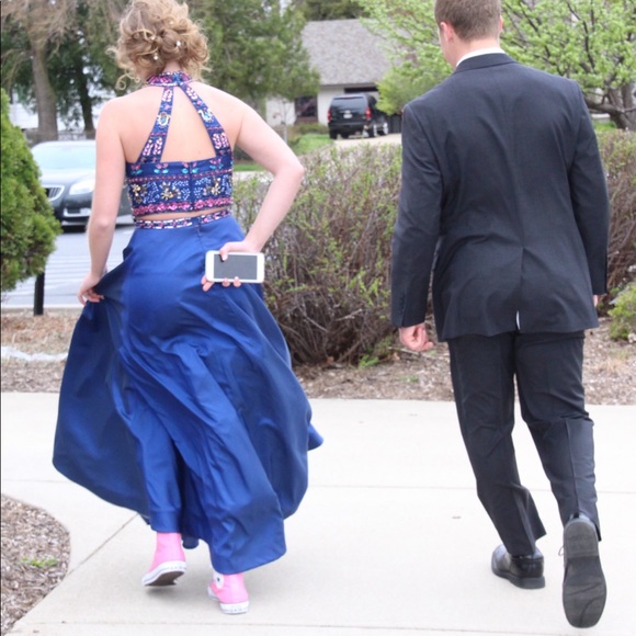 Sherri Hill Two-Piece Prom Dress - Picture 3 of 3